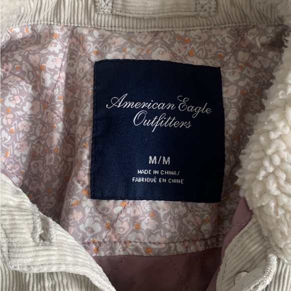 Women's Beige Jacket with Faux Fur Collar - Picture 2 of 2